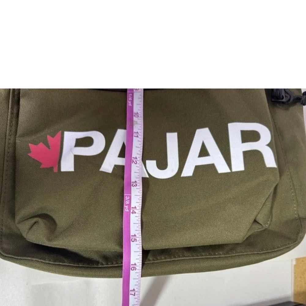 Pajar Canada Olive Green Backpack Logo Utility Gorpcore Streetwear Techwear O/S